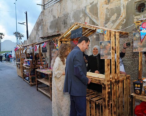 Syrian President in Tartus Old City