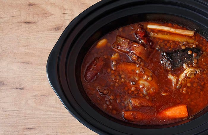 Receta de lentejas en Crock Pot
