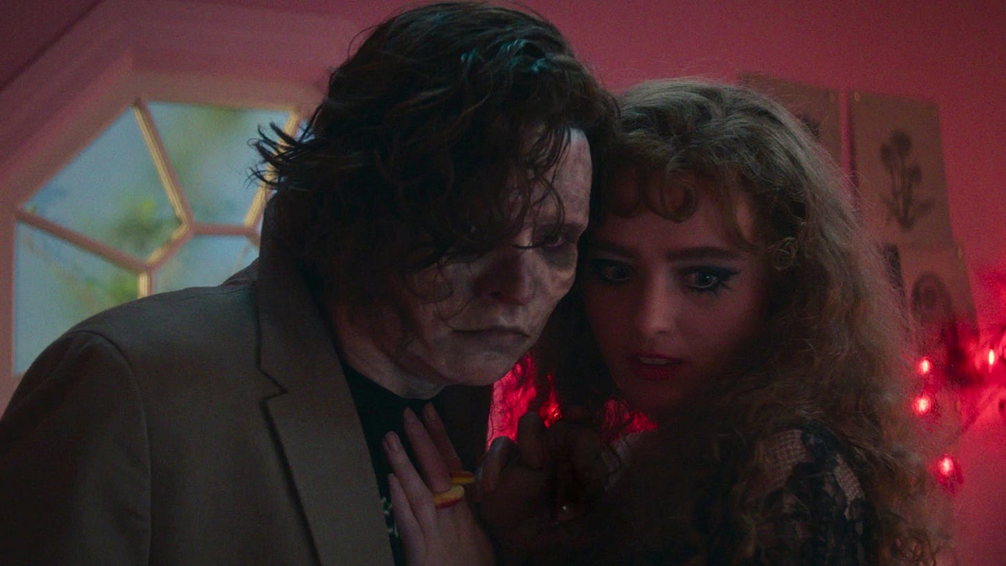 Lisa Frankenstein (2024) - Lisa and The Creature embracing each other