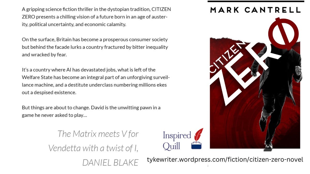 Citizen Zero is a gripping science fiction thriller in the dystopian tradition