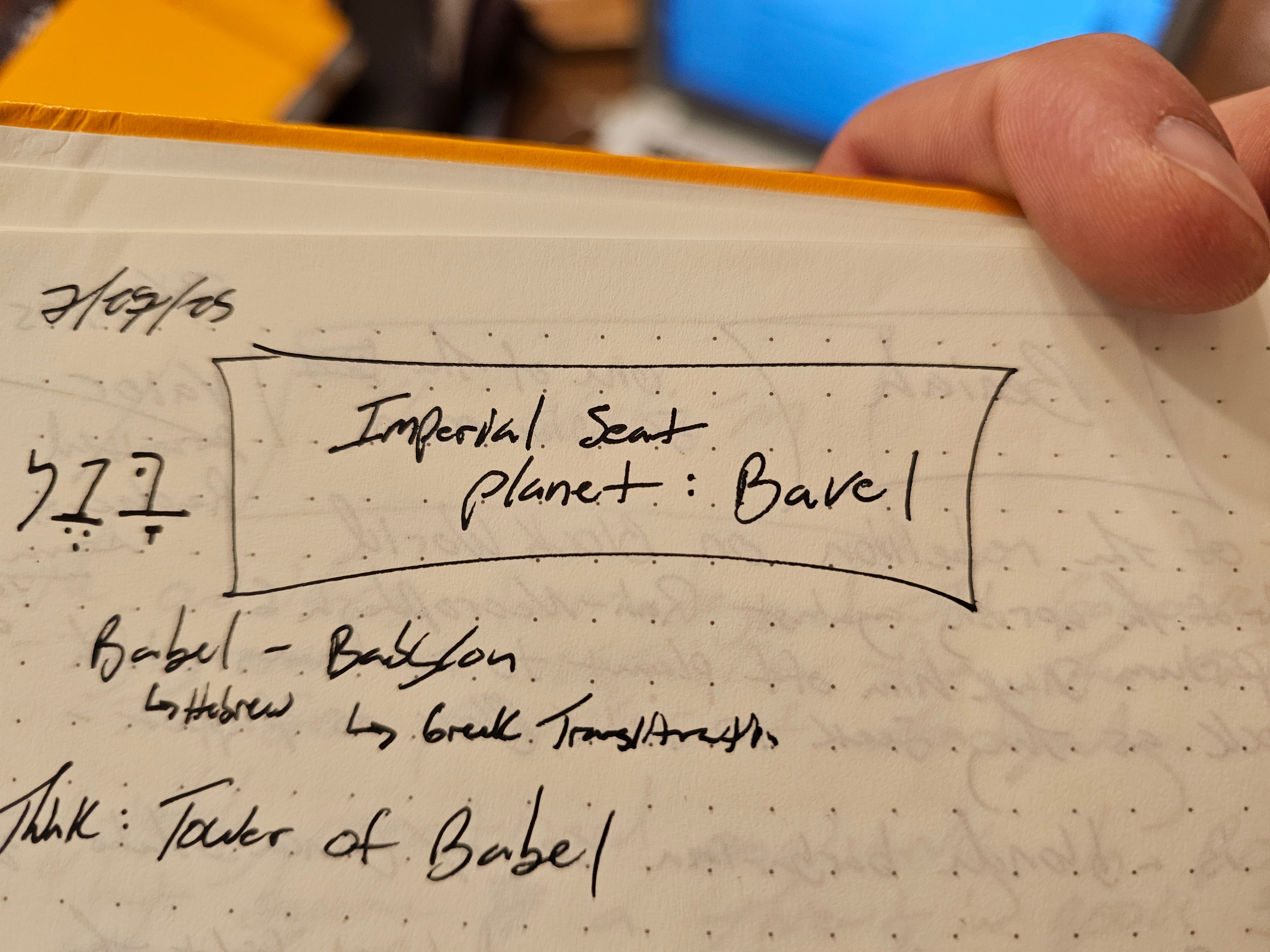How I'm Using Notebooks to Write My SF Novel