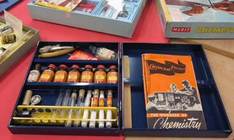 vintage kid's chemistry set vintage kid's chemistry set