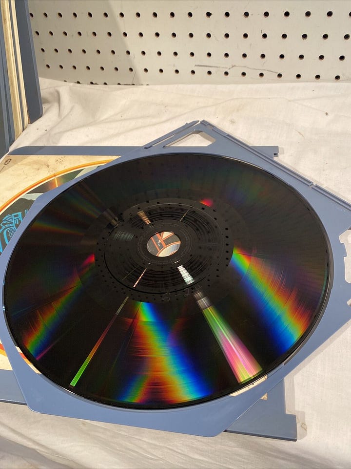 VideoDisc of Disney's Tron (1982).
