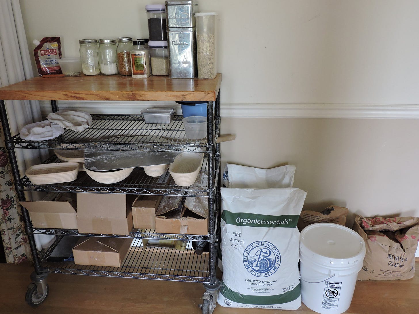  My baking supplies station 