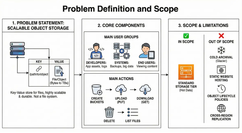 System Design Interview Question: Design Amazon S3 in 45 Mins.