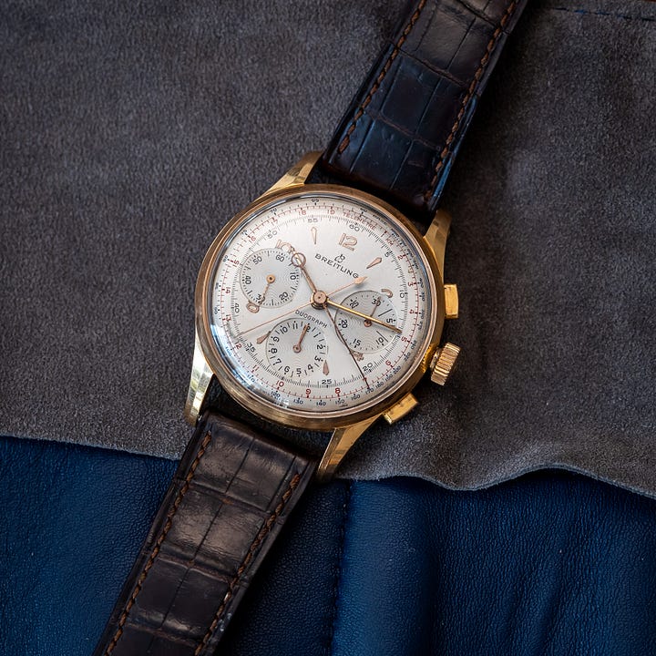 Vintage Breitling Duograph split seconds chronograph