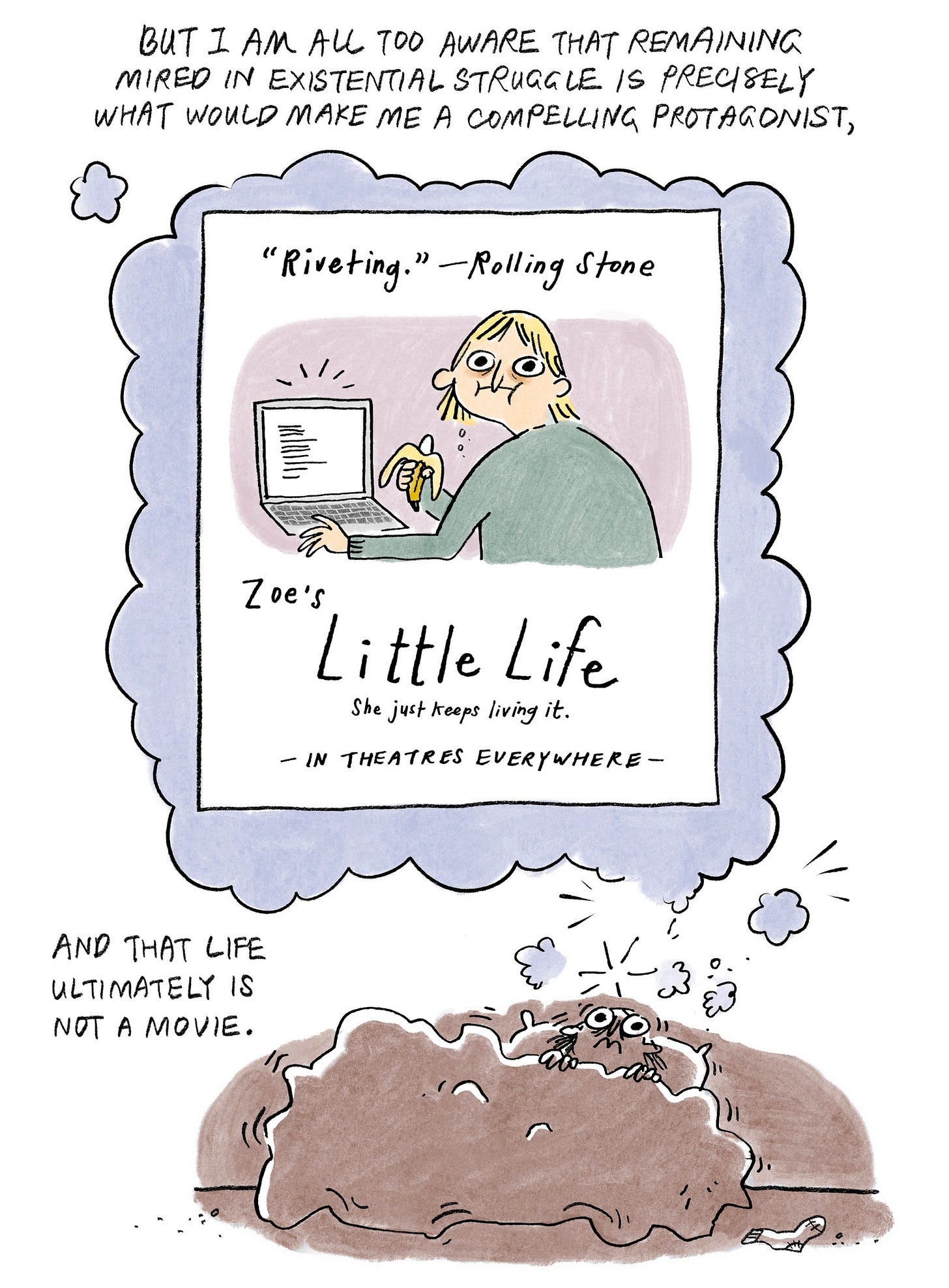 Poster for a movie about Zoe's little life.