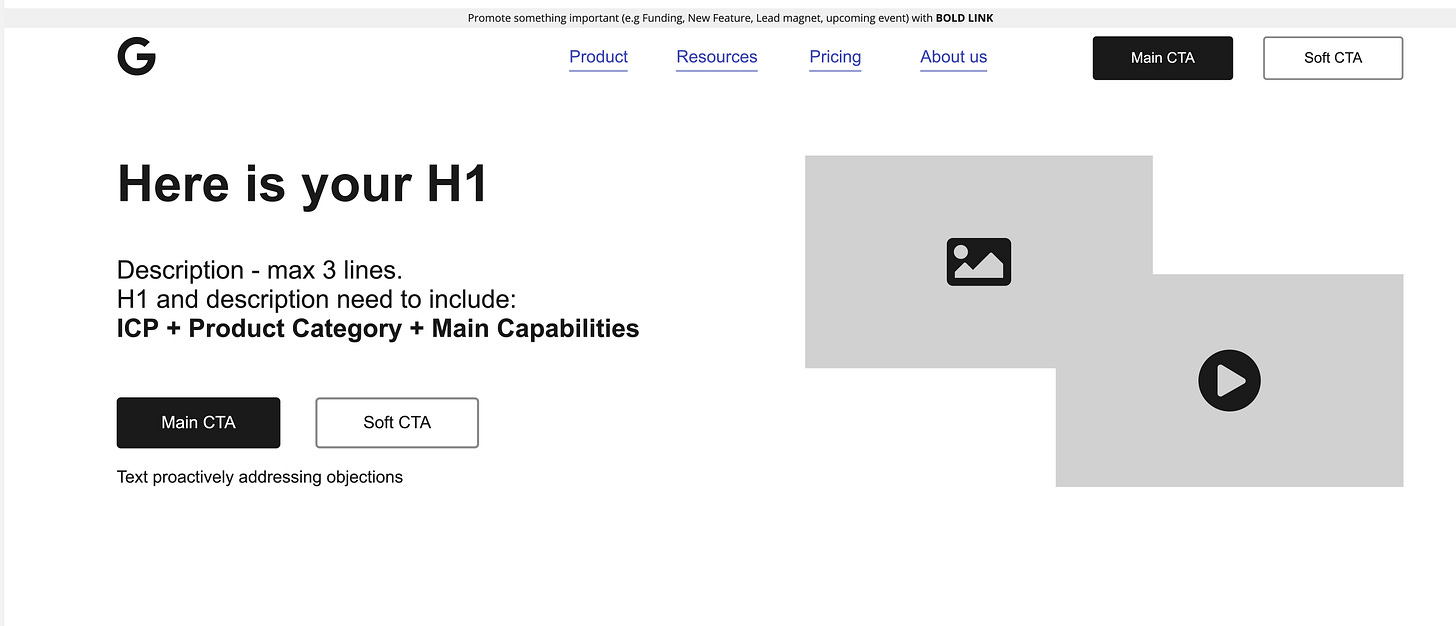 SaaS Homepage Hero Section