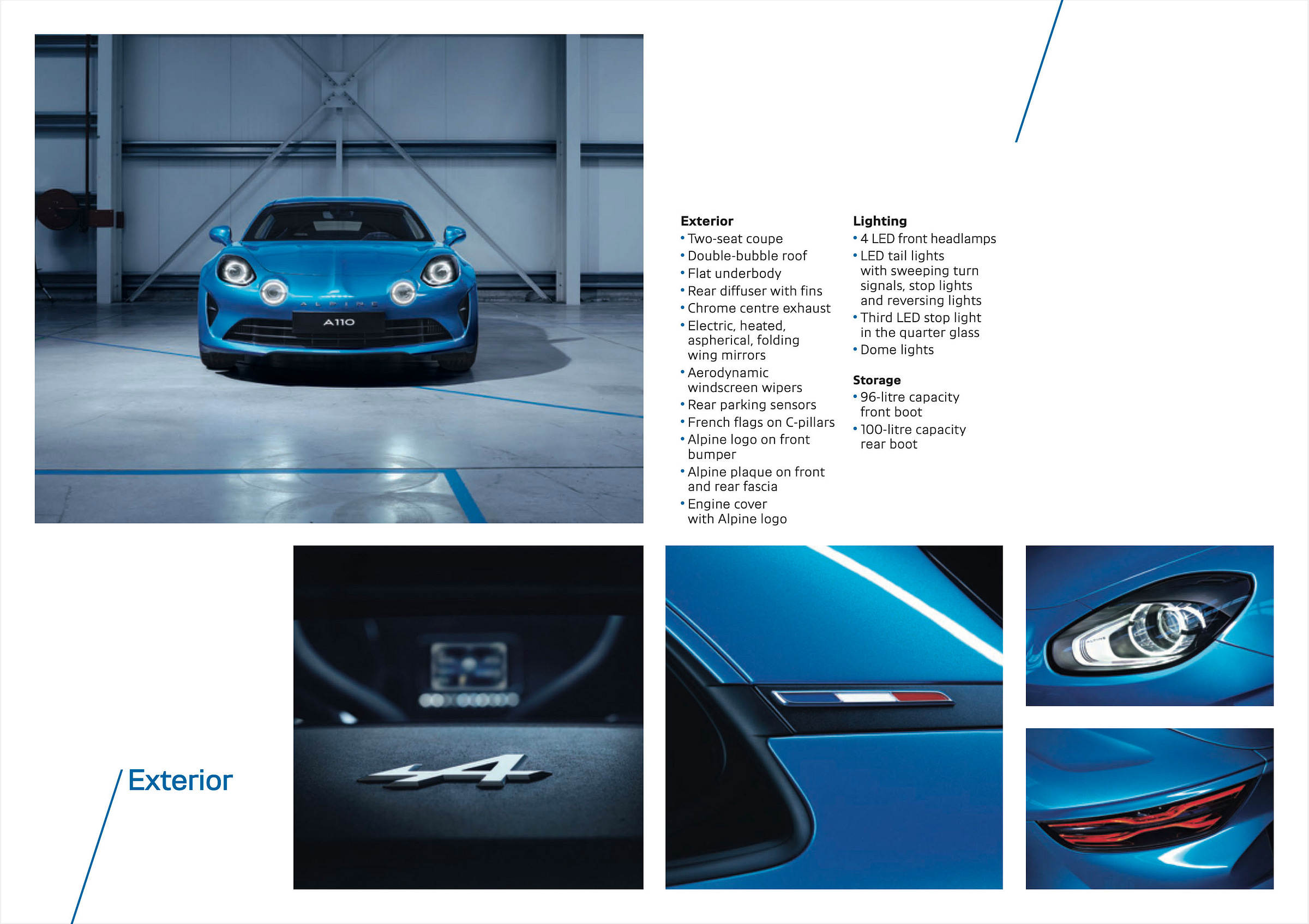 Alpine A110 Premiere edition 2017 brochure exterior