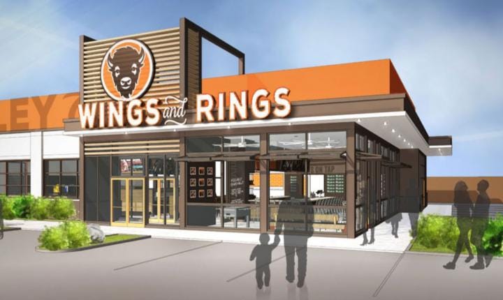 Buffalo Wings & Rings prototype store. Buffalo Wings & Rings prototype store.