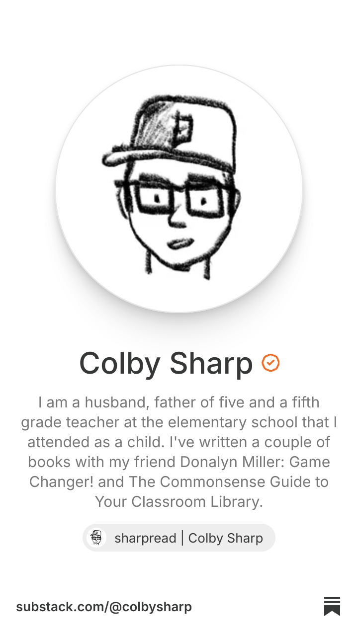 Colby Sharp | Substack