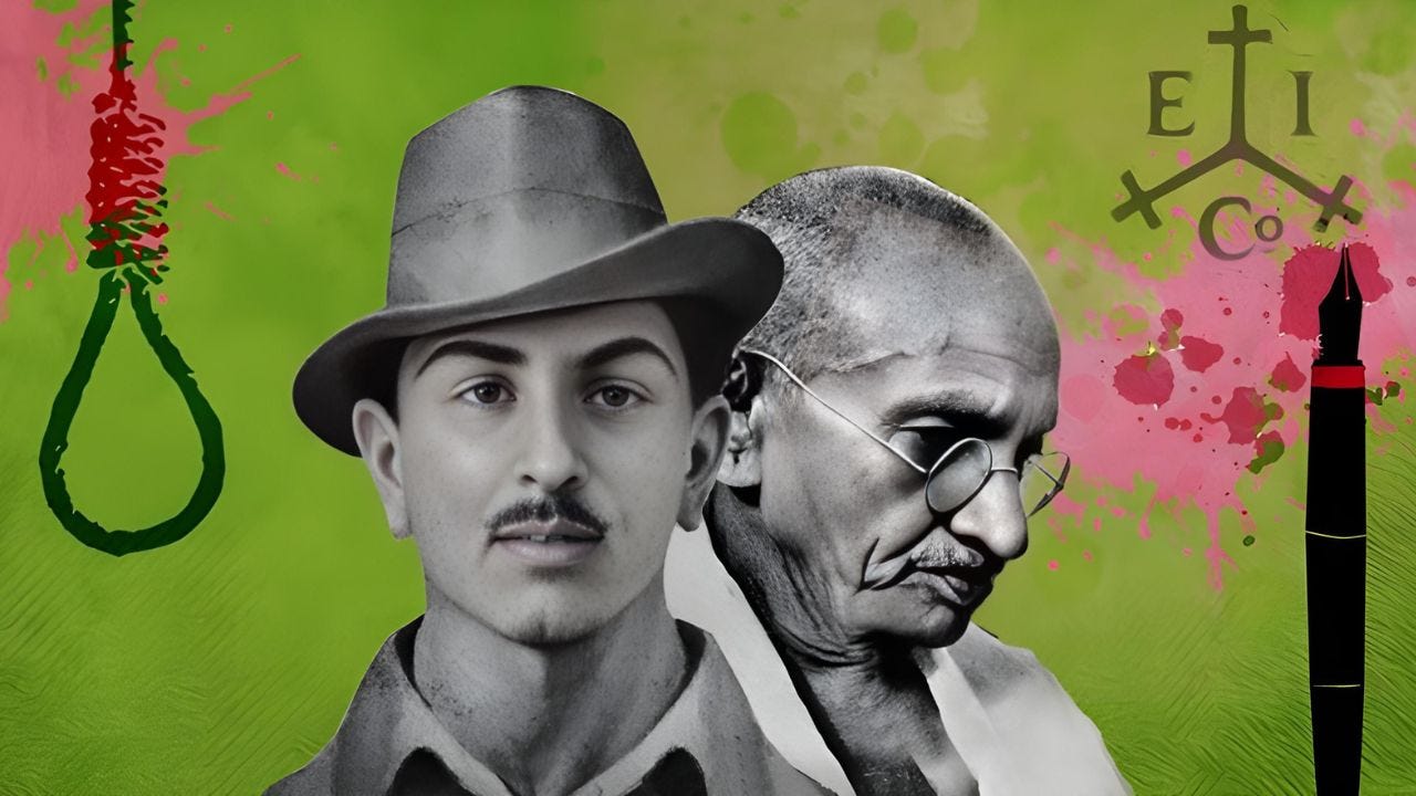 महात्मा गांधी और भगत सिंह