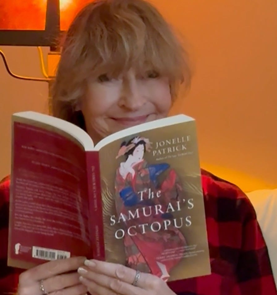 May be an image of studying and text that says 'IONELLE PATRICK N The SAMURAT'S SAMURAI'S OCTOPUS' May be an image of studying and text that says 'IONELLE PATRICK N The SAMURAT'S SAMURAI'S OCTOPUS'