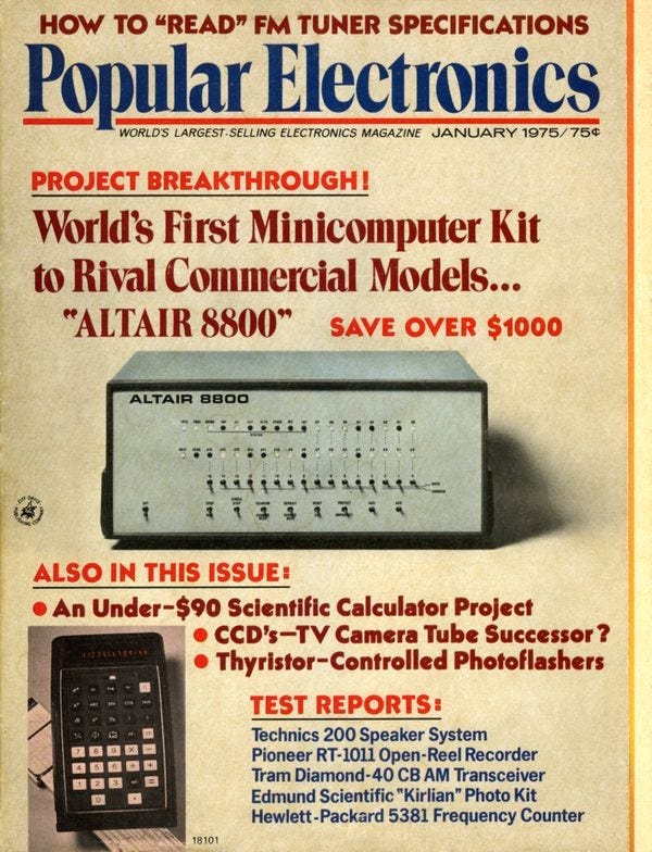 Cover of January 1975 issue of Popular Electronics - CHM Revolution