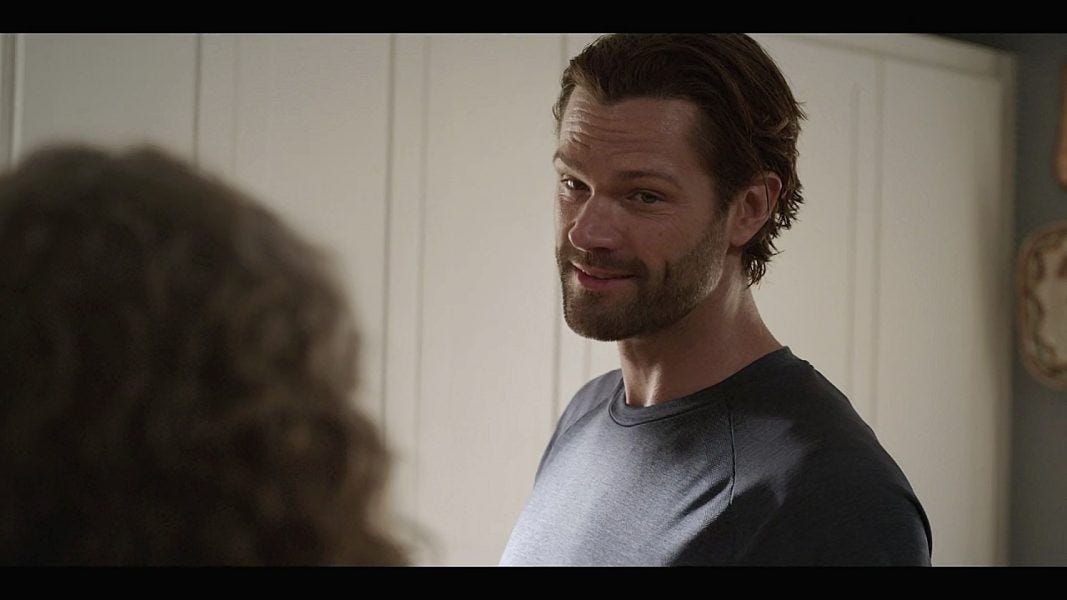 Cordell Walker telling mother he's tip top. Cordell Walker telling mother he's tip top.