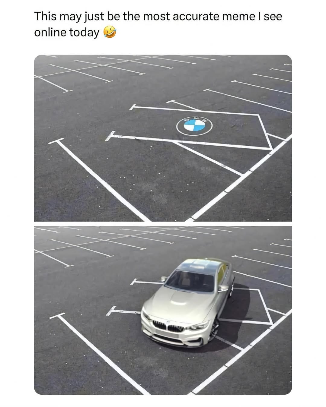 May be an image of sedan and text that says 'This may just be the most accurate meme I see online today'