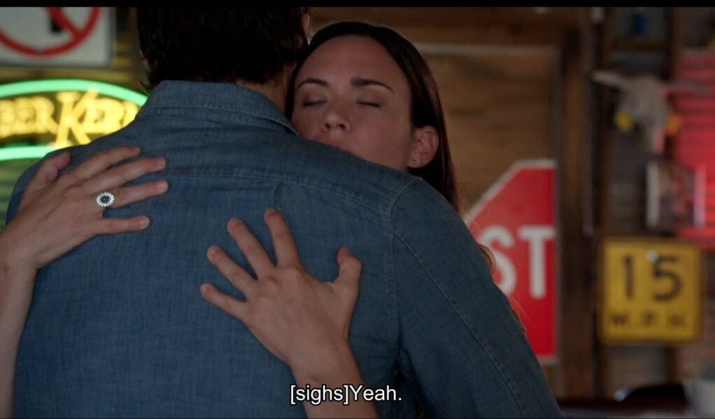 Geri hugging Cordell Walker over family feud 2.19 Geri hugging Cordell Walker over family feud 2.19