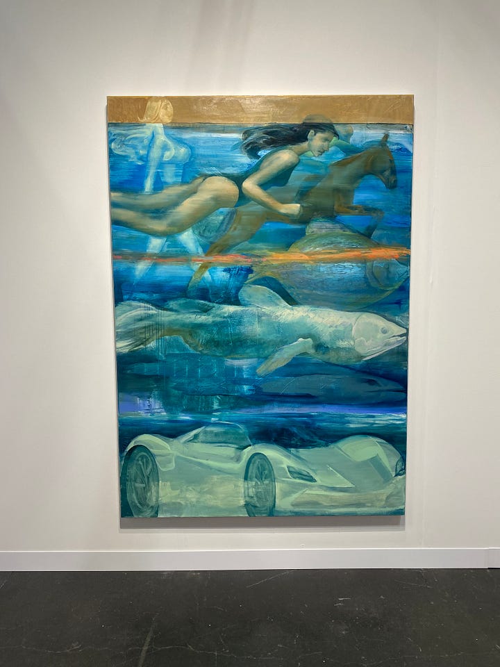 Two paintings at the Armoury Fair