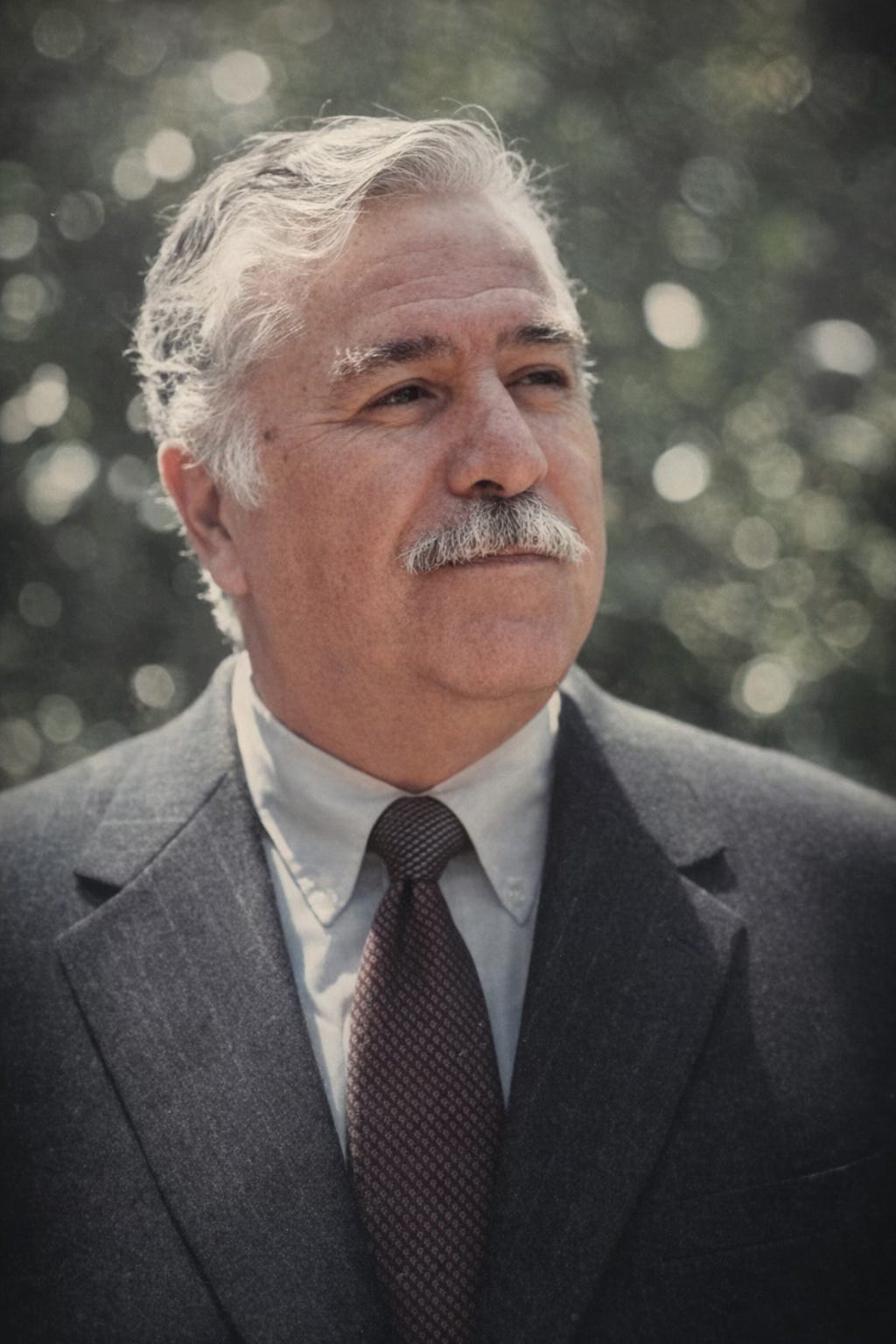 A person with a mustache wearing a suit and tie

AI-generated content may be incorrect.