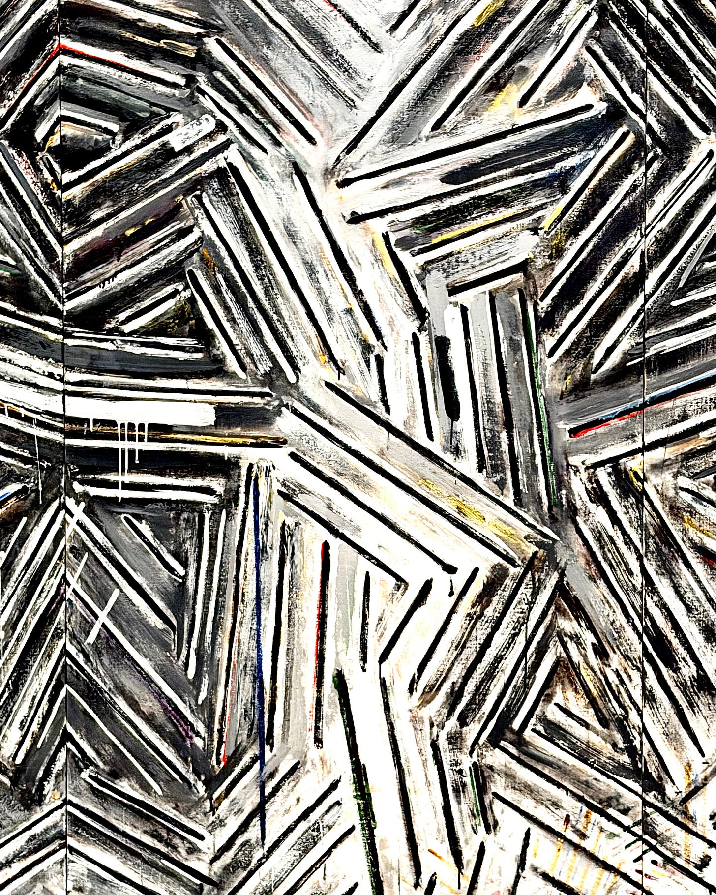 Jasper Johns - Between the Clock and the Bed - ©photograph by Sam Sunshine