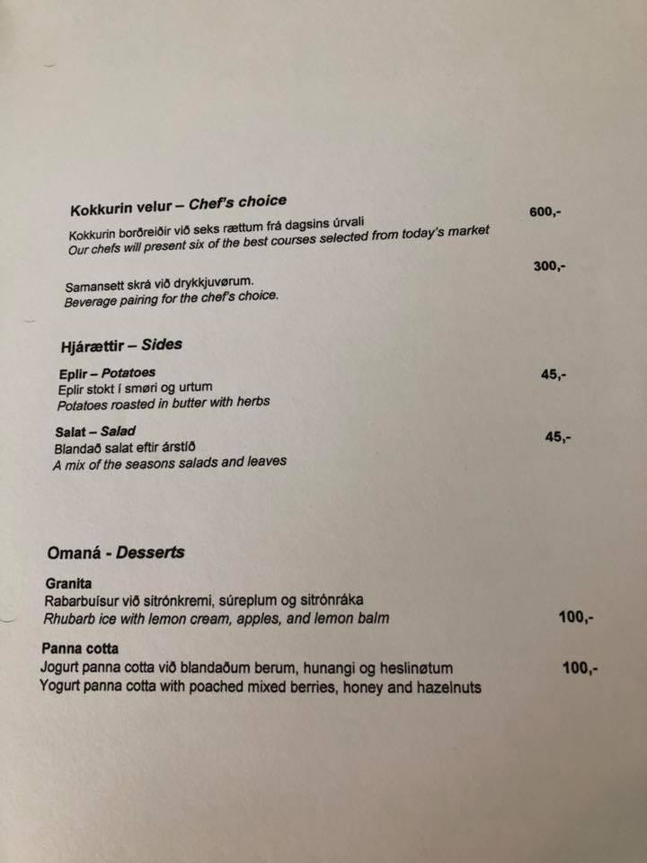 Photo: Printed menu at Frumbiti (back). Photo by World's Worst Food Blogger