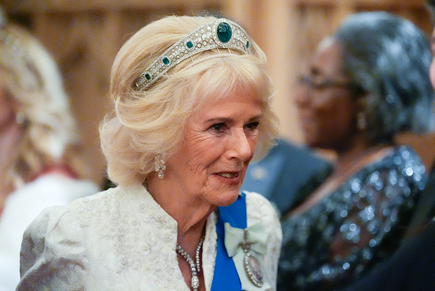 Queen Camilla at the diplomatic reception