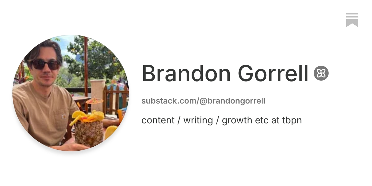Brandon Gorrell | Substack