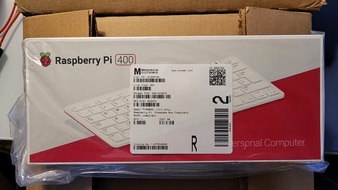 Images showing stages of unboxing