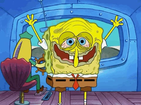 Spongebob Spongebob Meme GIF - Spongebob Spongebob meme Celebrating -  Discover & Share GIFs