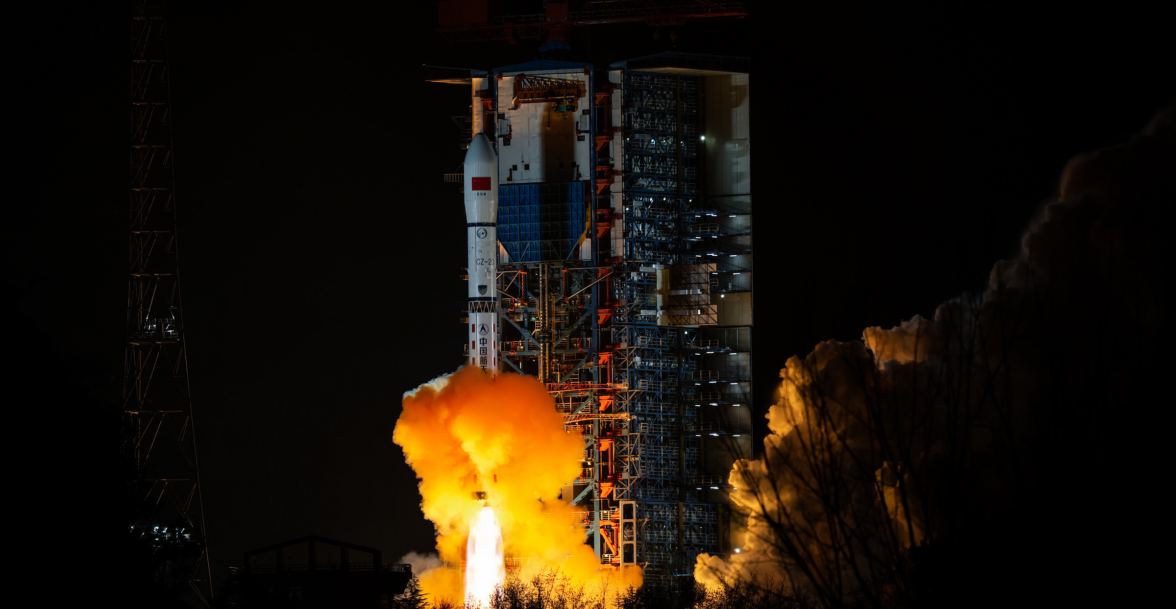 The Long March 2D Y95 vehicle lifting off from Launch Complex 3 at the Xichang Satellite Launch Center on March 12/13th 2026.