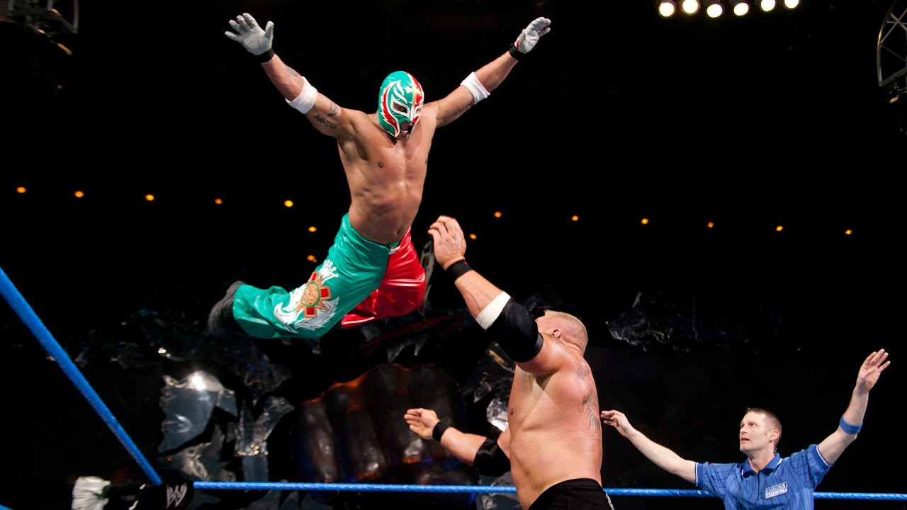 Rey Mysterio vs. Brock Lesnar: SmackDown, Dec. 11, 2003 - YouTube