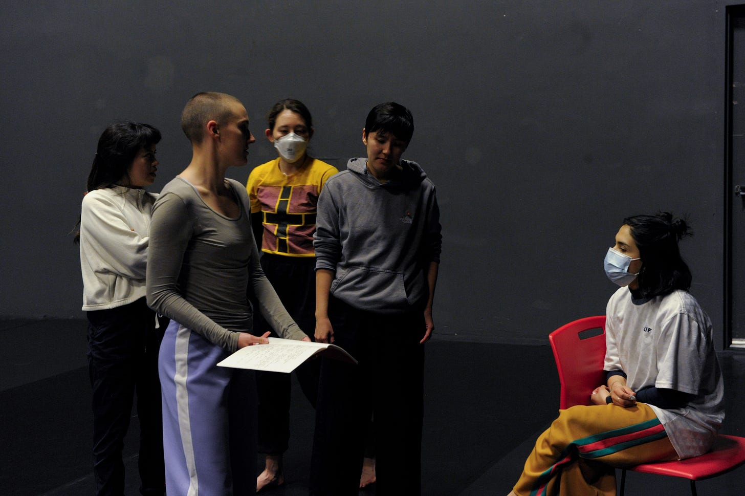 dancers with notebook dancers with notebook