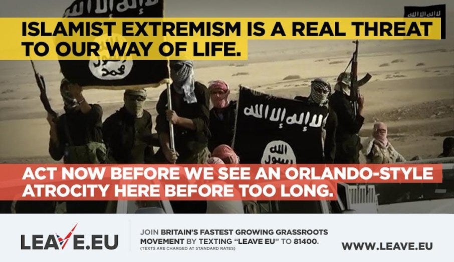 Leave.EU exploits Orlando massacre in horrifying tweet. Quickly deletes it. Leave.EU exploits Orlando massacre in horrifying tweet. Quickly deletes it.