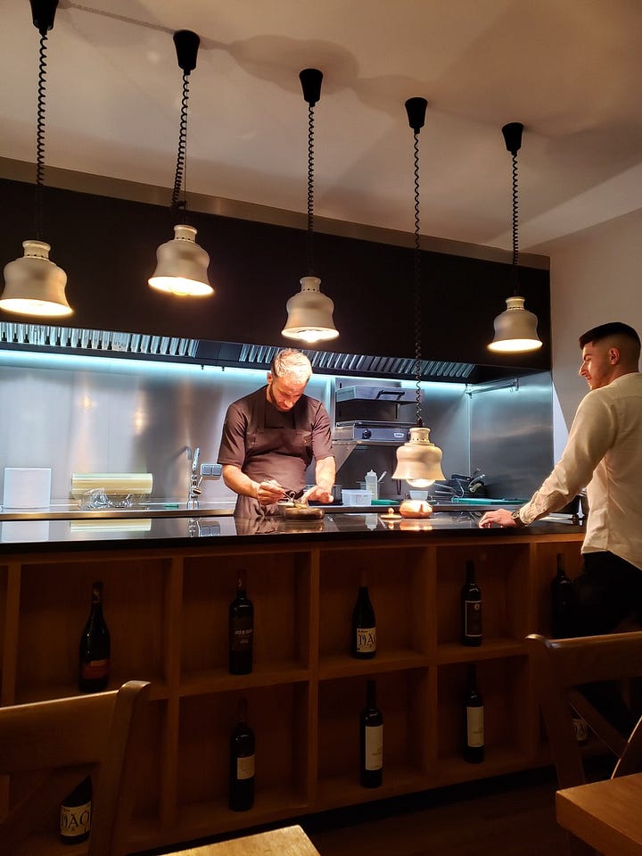 Casa Nostra is a wonderful dining experience with its open kitchen