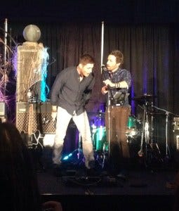 Singing 'Lose Your Love' w Rob Benedict and Louden Swain