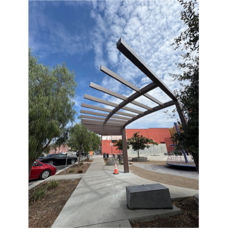 A sculpture of a curved structure

AI-generated content may be incorrect.