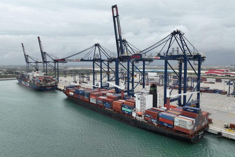 The new Lekki Deep Sea Port is an integral part of the Lagos Free Zone development.