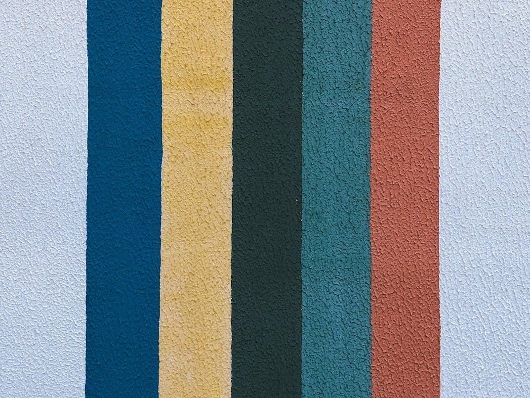 blue yellow and red striped wall decor blue yellow and red striped wall decor