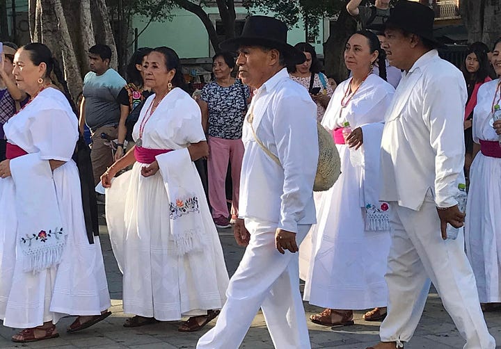 Images of Oaxaca people, murals, crafts