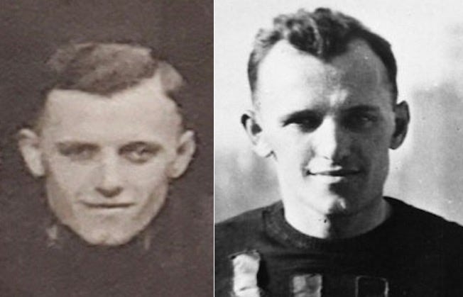 George Halas: wearing Staleys or Bears uniform