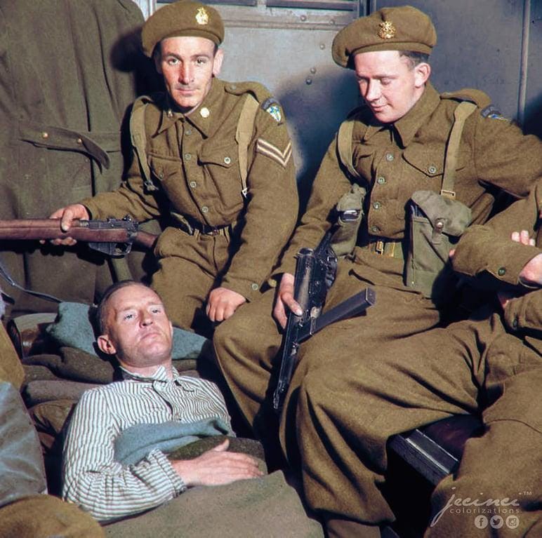 80 years ago today, on May 28, 1945, British fascist William Joyce ("Lord Haw Haw") was captured in Flensburg. He later became the last person to be executed for treason in the United Kingdom. [Colorized]