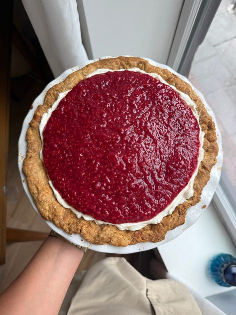 raspberry cream pie