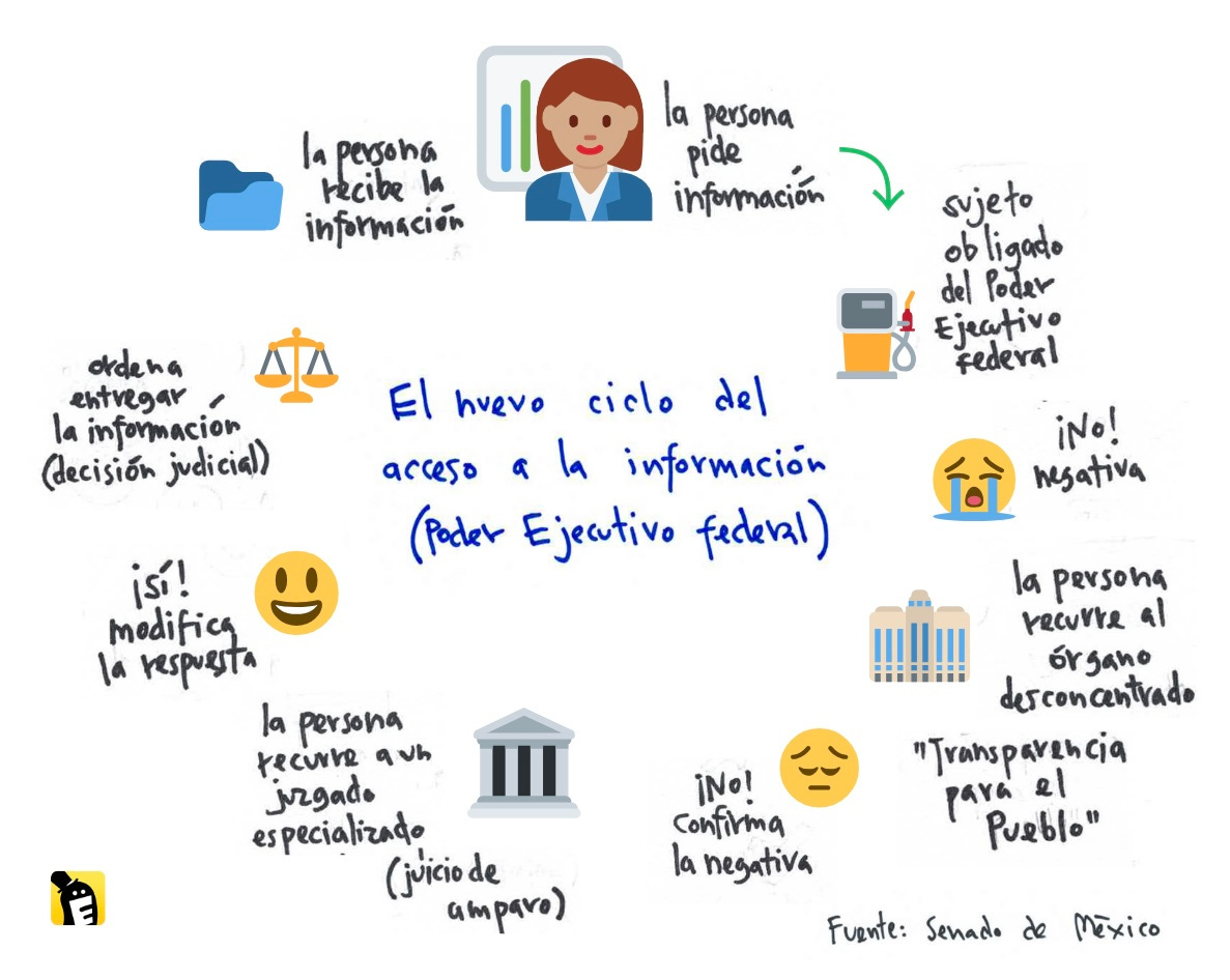 El nuevo ciclo de acceso a la información (Poder Ejecutivo Federal) según la reforma aprobada por el Senado el 4 de marzo de 2025. 