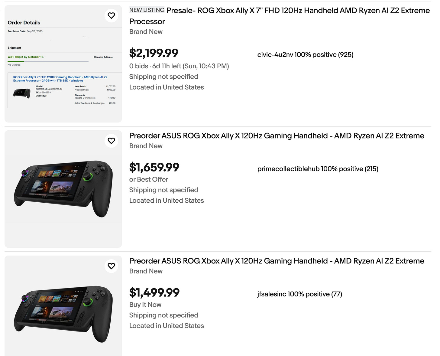 Asus ROG Xbox Ally X scalpers Asus ROG Xbox Ally X scalpers