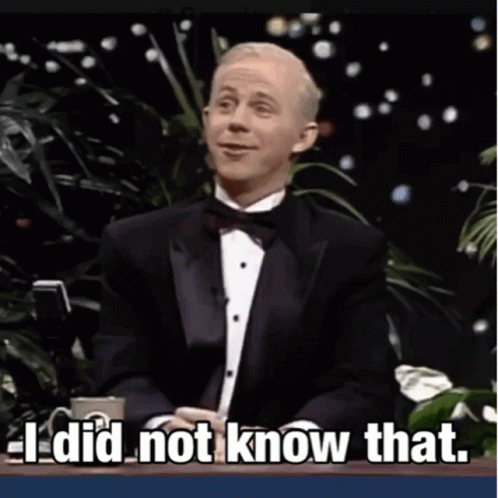 Johnny Carson I Did Not Know That GIFs | Tenor