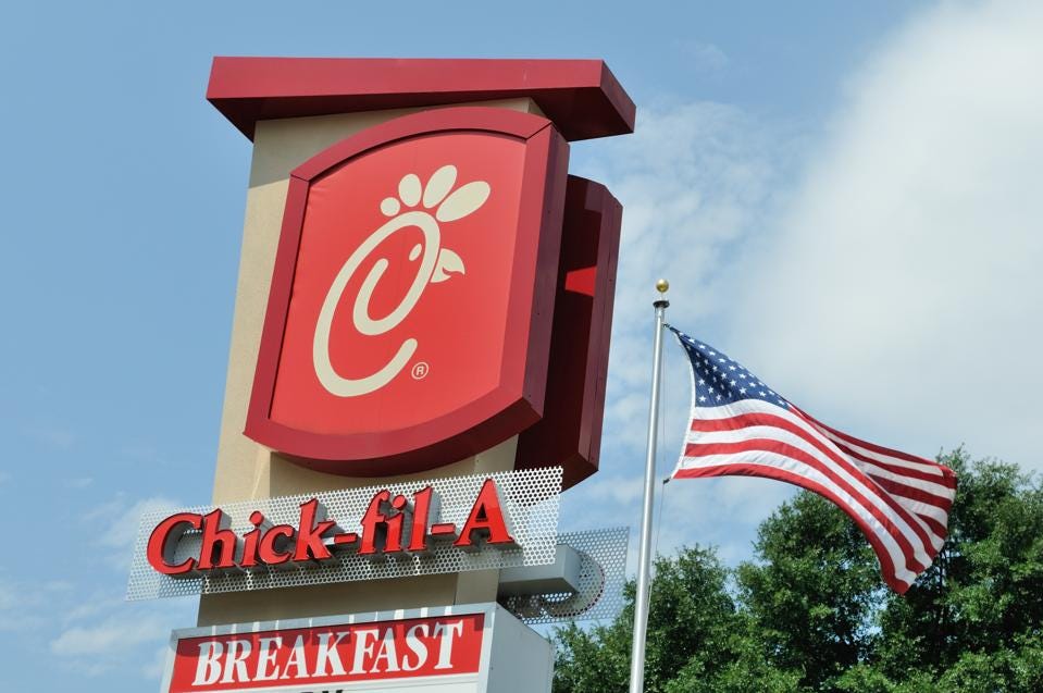 Little Rock, AR: Chick-fil-A is a quick service restaurant specializing in chicken entrées. It is... [+] headquartered in College Park, Georgia, a suburb Atlanta. photo credit: Getty