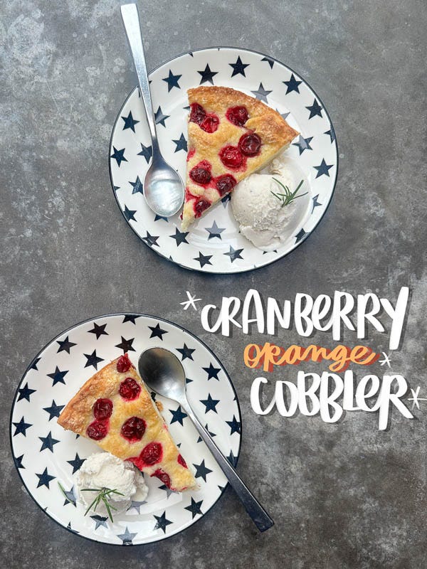 Leftover Thanksgiving cranberries? This cranberry orange cobbler is the answer. Sweet-tart, citrusy, and baked until bubbly with a buttery golden topping. An easy way to use up extra cranberries and keep the cozy vibes going.
