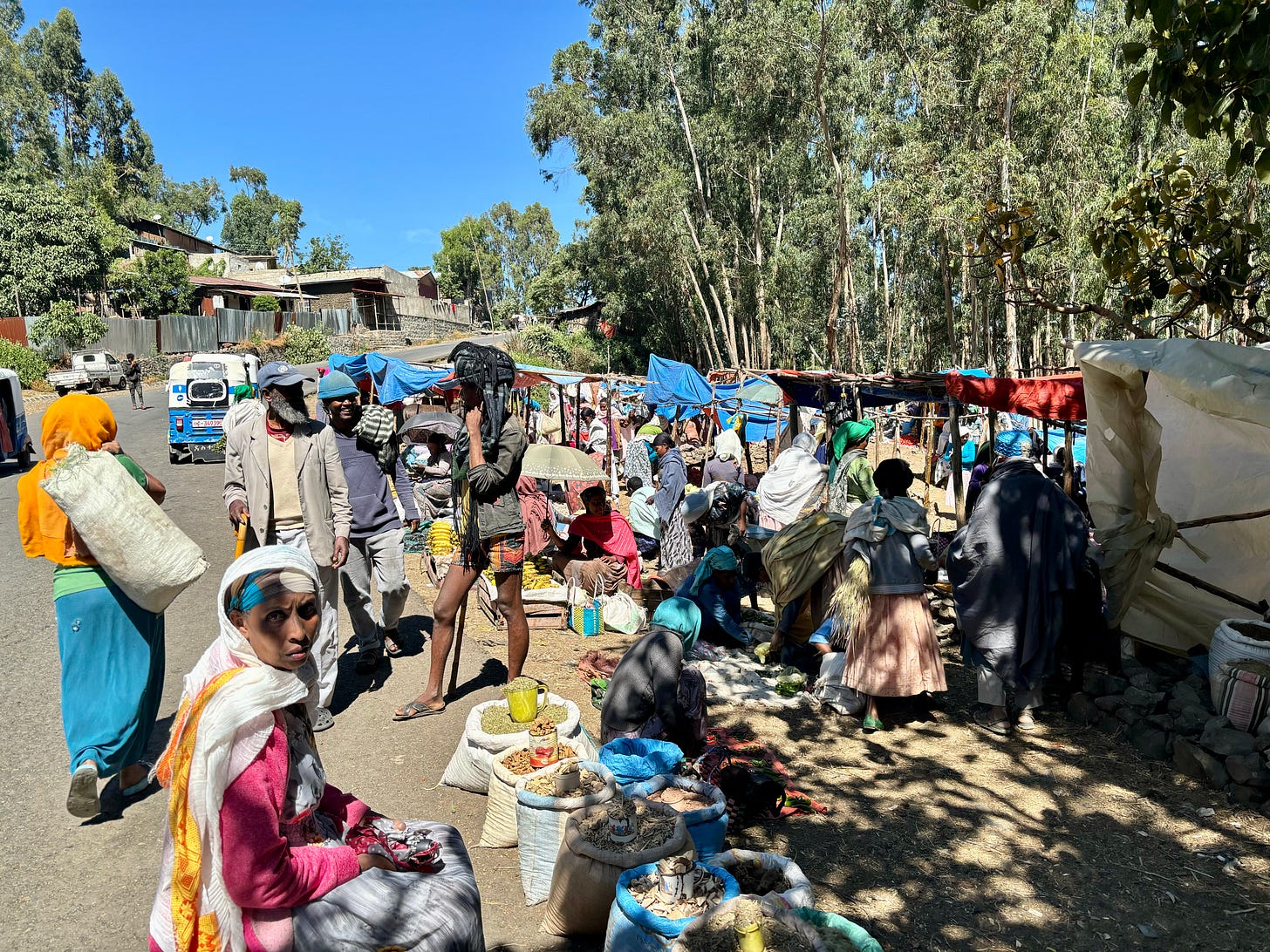 A road stop on the way to Debra Libanos.