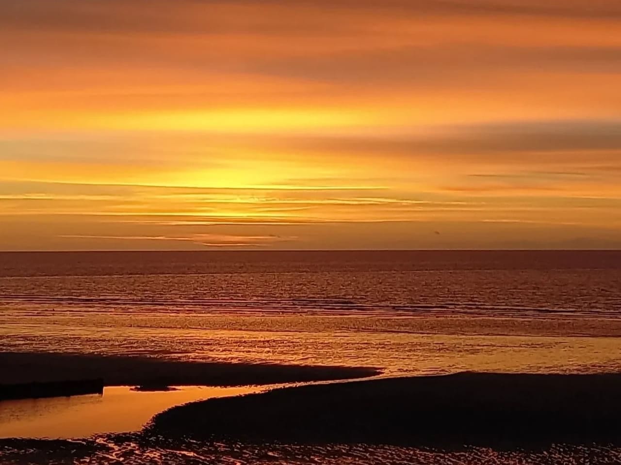 Sunset over the Irish Sea
