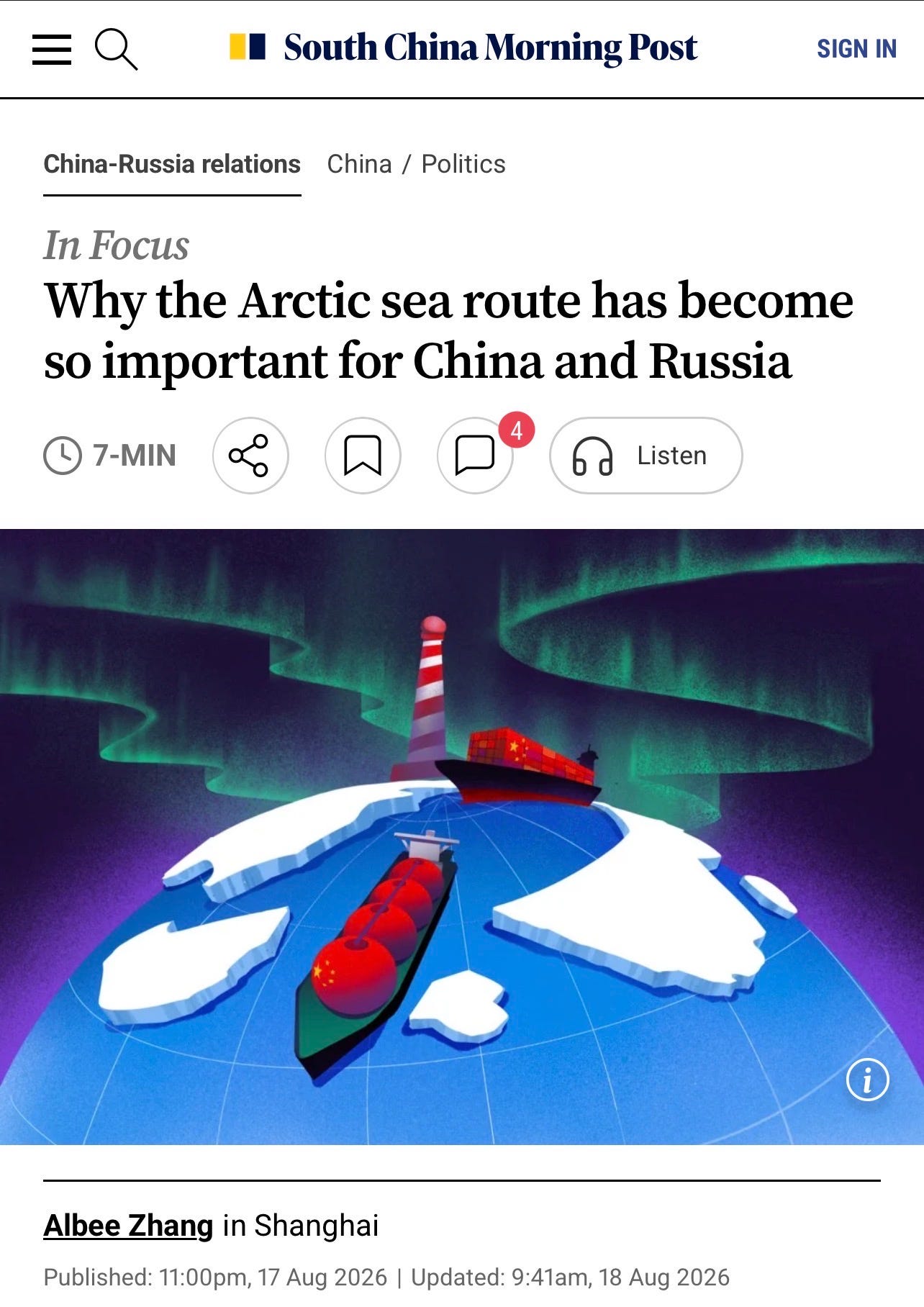 The DragonBear and the Northern Sea Route